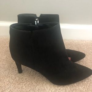 Sam & Libby black suede booties